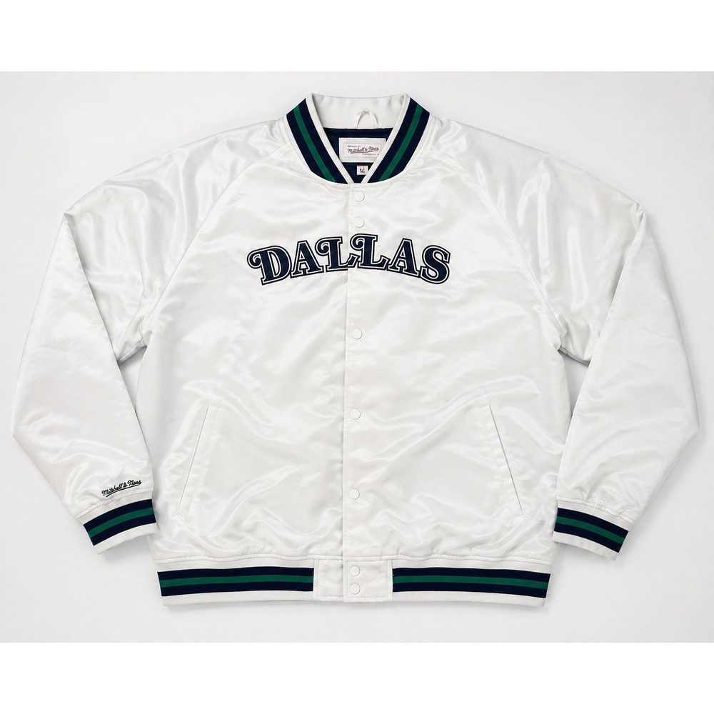 Mitchell & Ness NBA Hardwood Classics Dallas Mavericks Satin Jacket Mens 5XL